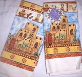 Southwest Pueblo Trader Terry Kitchen Towels Set/2