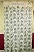 French Black White Chinoiserie Toile beautiful curtain and/or blind panel with hand embroidered ABC scalloped valance