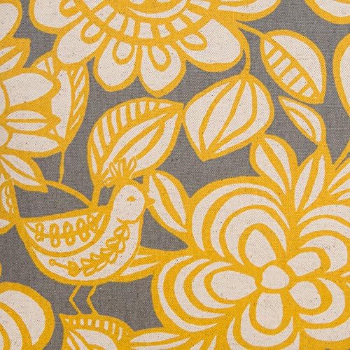 Grouchy Goose Pillow Cover, Summer Yellow/Slate Floral