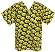 UI University of Iowa Logo Scrubs Top Shirt-Size LG- 100% Natural Cotton - NOT a CHEAP BLEND - For HIM or HER- GIFT Ideas for Man Men Woman Women Ladies Nurses MOM Mother or DAD Father