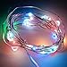 E-Age Battery Operated 20 LED String Lights on Silver Wire 7ft Long. For Use in Floral Arrangements Party, Wedding Decorating and More (Multicolor)