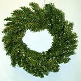24 Two Tone Green Wreaths Includes 3 Artificial Wreaths