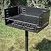 Titan Single Post JUMBO Park Style Grill Charcoal Outdoor Heavy Cooking Camp