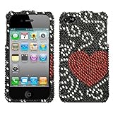 MyBat Apple iPhone 4 (AT&T) / iPhone 4 (Verizon) Diamante Protector Cover - ....