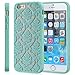 iPhone 6s Case - VENA [TACT Armor] Shock Absorbent Cover Slim Hybrid Armor Case for Apple iPhone 6 (2014) / iPhone 6s (2015) - Damask [Teal]