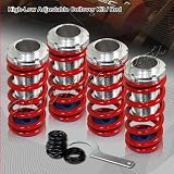 1994 to 2001 Acura Integra Coilover Springs Lowering Kit Red Color Lower Springs