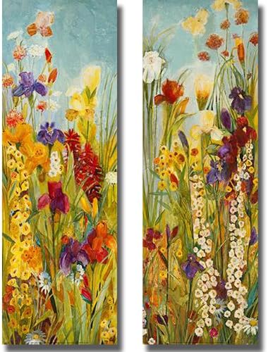 Merriment I & II by Jill Martin 2-pc Premium Stretched Canvas Set (Ready-to-Hang)