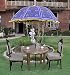 Lalhaveli Decorative Handmade Embroidery Design Cotton Large Umbrella Parasol 52 X 72 Inches RS.10560.00