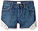 The Children's Place Girls' Denim Short with Crochet