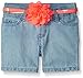 The Children's Place Girls' Denim Midi Short with Belt
