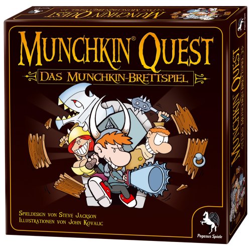 Pegasus Spiele 51950G – Munchkin Quest: Das Brettspiel