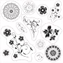 Fiskars 8-Inch By 8-Inch Stamp Lil Davis - Secret Garden Freshly Picked