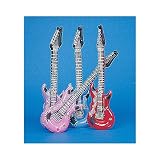 12-Pack Inflatable Rock Star Electric Guitar