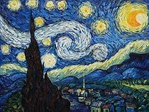 Art Reproduction Oil Painting - Van Gogh Paintings: Starry Night - Extra Large 36" X 48" - Hand Painted Canvas Art