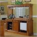 ECI Furniture 1200-03-BB / 1200-03-H Monticello Back Bar with Hutch in Burnished Oak Image
