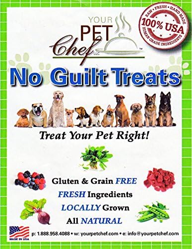 Your Pet Chef- "Turkey Hot Dog with Garden Salad" No Guilt Treats- 4 oz.