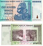 Trillion Dollar Pair Zimbabwe - 50 Trillion & 100 Trillion Dollar Notes