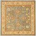 Safavieh Antiquities Collection AT314A Handmade Slate Blue and Ivory Hand-spun Wool Square Area Rug, 8-Feet