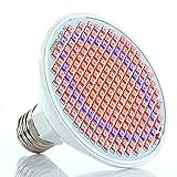 Tutent 12W LED植物育成ランプ 200個LED 5730SMD 園芸 室内栽培 家庭菜園 水耕栽培ライト 132（赤）LED/68（青）LED【PSE認証済み】