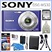 Sony Cyber-Shot DSC-W530 14.1 MP Digital Still Camera with 4x Wide-Angle Optical Zoom Lens and 2.7-inch LCD in Blue + 8GB SDHC + Sony Case + Card Reader + Battery Pack + Accessory Kit