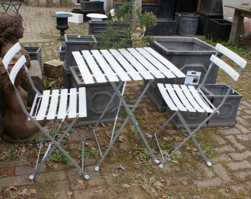 Translucent Napoli Bistro Set - White - Garden Furniture/Seating/Table & Chairs top Bistro sets Translucent Napoli Bistro Set - White - Garden Furniture/Seating/Table & Chairs picture