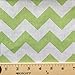 1 X Big Chevron Poly Cotton Green 60 Inch