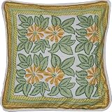 ShalinCraft Throw-Pillow-Covers Asian-Influence Indian-Style Cotton Block Print Square 16x16 Inches