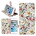 iPhone 6 Case, 6S Case for Girls, Dimaka Fashion Floral Wallet Case with [Flip Stand][Card Cash Holder] for iPhone 6 / iPhone 6S - Bush Flower
