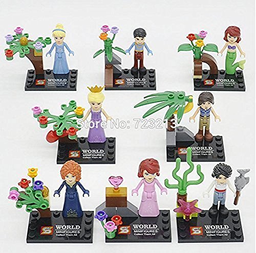 8pcs Building Blocks Princess Girl Friends Minifigures Stephanie/mia/emma/olivia/andrea Toys No Original Box