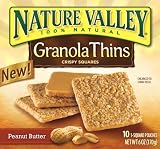 Nature Valley Granola Thins, Peanut Butter, 6-Ounce (Pack of 6 )