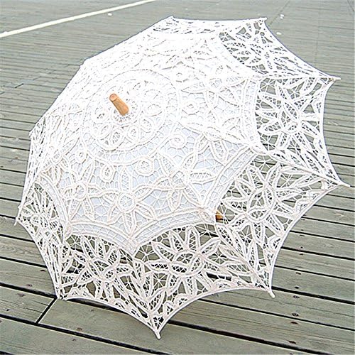 Amazing Wedding Lace Umbrella, Romantic Wedding Lace Parasol (ivory)