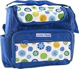 Luvable Friends Bright Colors Blue Diaper Bag