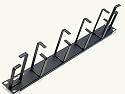 RackSonic 19" Horiz/Vert Cable Management Panel, 1U Rack space with 6 Rings #34-208010