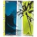 Mead Trapper Keeper 2-Pocket Folders with Snapper Trapper, Prong Fasteners, Fun in the Sun, 6 Pack (73433)