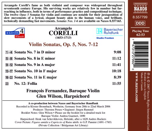 Corelli - Violin Sonatas Op. 5, Nos. 7-12 / Fernandez, Wilson under Corelli, Arcangelo in The Music Store