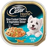 CESAR HOME DELIGHTS Slow Cooked Chicken & Vegetables Dinner Dog Food Trays 3.5 oz. (Pack of 24)