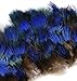 FeatherStore Peacock Plumage Feathers, Blue Hairy, 100 Pieces