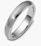 4.5mm Tiffany Platinum Comfort Fit Wedding Band Ring