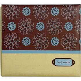  Brown Floral 8 Inch X8 Inch Postbound Album