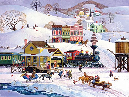 Meeting the Train a 500-Piece Jigsaw Puzzle by Sunsout Inc.