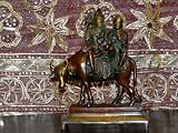 10 Shiva Parvati Ganesh on Nandi Hindu Gods India Brass Statue