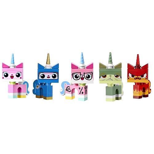 LEGO Movie Unikitty Collection (Set of 5) - Unikitty Biznis Queasy Astro and Angry Kitty Set