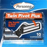 50 Personna TWIN PIVOT Plus Cartridges with Lubricating Strip for Gillette Atra & Trac II Razors