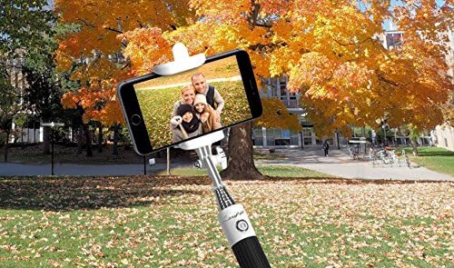 2016 New Selfie Stick Bluetooth Remote Shutter Extendable Monopod Universal for iPhone, Samsung and other IOS and Android Smartphones (Black)