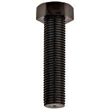 Metric Black Nylon 6/6 Hex Cap Screw, USA Made, M2.5 - 0.45, 25 mm Length, Fully Threaded (Pack of 100)