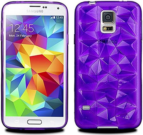 S5 Case, Samsung Galaxy S 5 Crystal Jelly , Mobile Soft TPU Case (Violet)