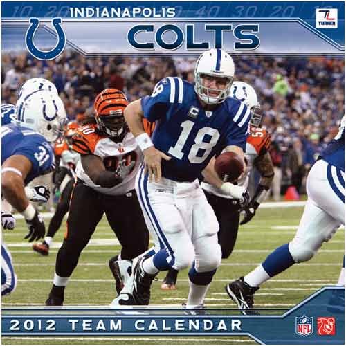 Turner Indianapolis Colts 2012 12 x12 Wall Calendar