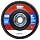 Weiler Vortec Pro Abrasive Flap Disc, Type 27, Threaded Hole, Phenolic Backing, Zirconia Alumina, 4-1/2" Dia., 80 Grit (Pack of 1)