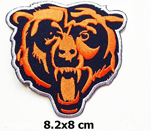 Chicago Bears Patch Embroidered Iron on Hat Jacket Hoodie Backpack Ideal for Gift/ 8.2cm(w) X 8cm(h)