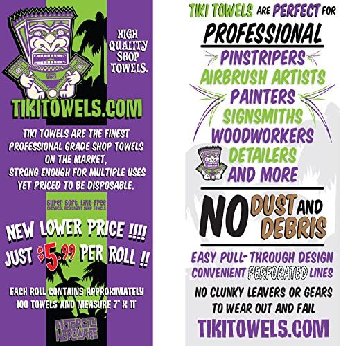 Tiki Towels Mini Mobile Dispenser - Professional Grade Shop Towels